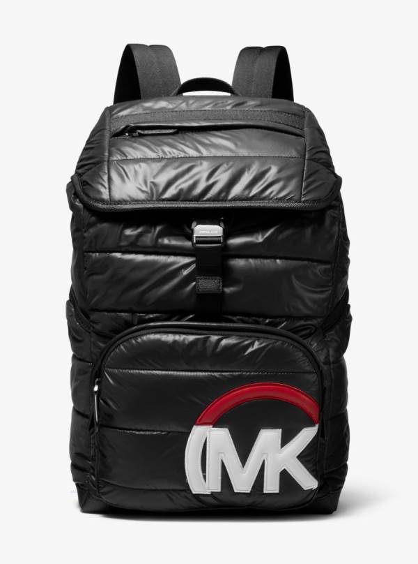 Panske Batohy Michael Kors Brooklyn Quilted Woven Čierne - Tasky Michael Kors Outlet | BRJDY-1843